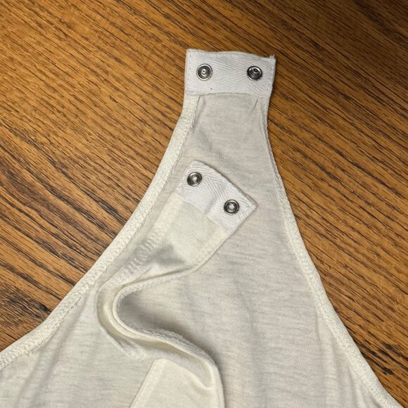 Leopard Print Long Sleeve Bodysuit L Snap Closure Gray - Picture 5 of 7